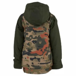 Burton Boys Gameday Jacket Patterned/Green*Barn Alpint|Jackor