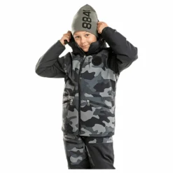 8848 Altitude Camo Ashton Junior Jacket Patterned*Barn Alpint|Jackor