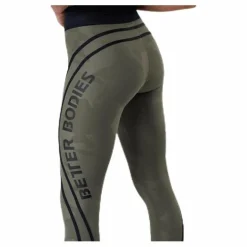 Better Bodies Camo High Tights Patterned/Green* Tights|Träning