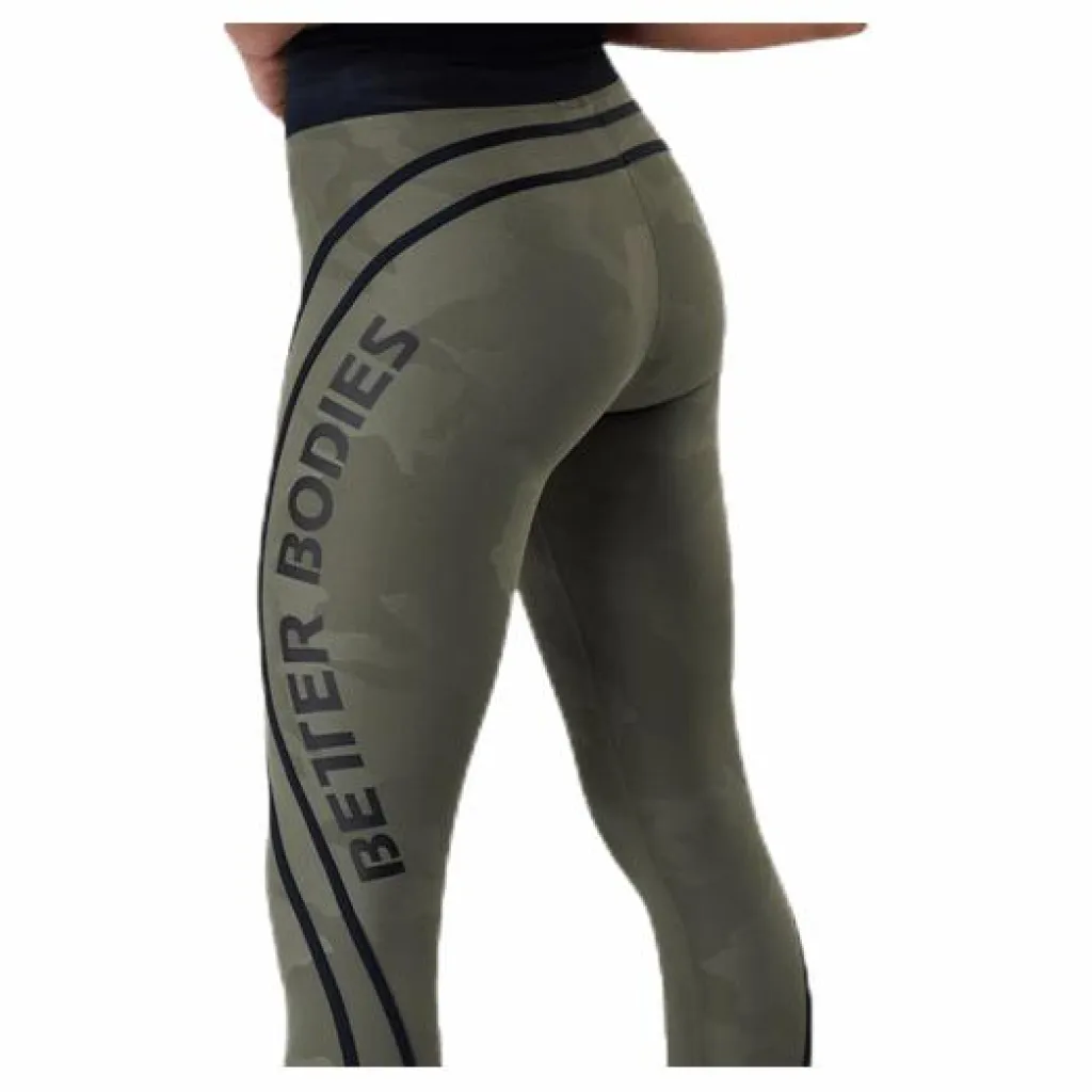 Better Bodies Camo High Tights Patterned/Green* Tights|Träning