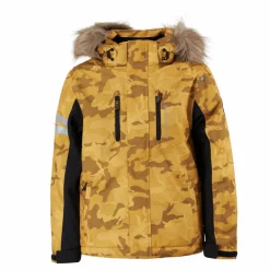 Lindberg Camo Jacket Yellow*Barn Alpint|Jackor