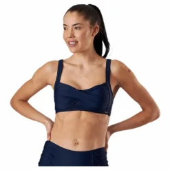 Abecita Capri Twisted Solid Soft Bra Blue* Simning|Badkläder