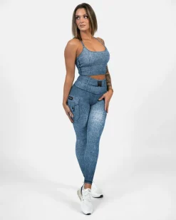 Gavelo Cargo Leggings Denim Denim* Träning|Tights