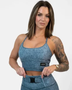 Gavelo Cargo Top Denim Denim* Träning|Sport-Bh:Ar