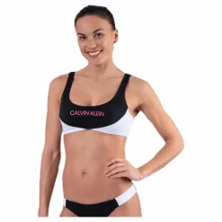 Calvin Klein Ck Blocking Bralette Black* Simning|Badkläder