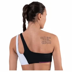 Calvin Klein Ck Blocking One Shoulder Bandeau Black* Simning|Badkläder