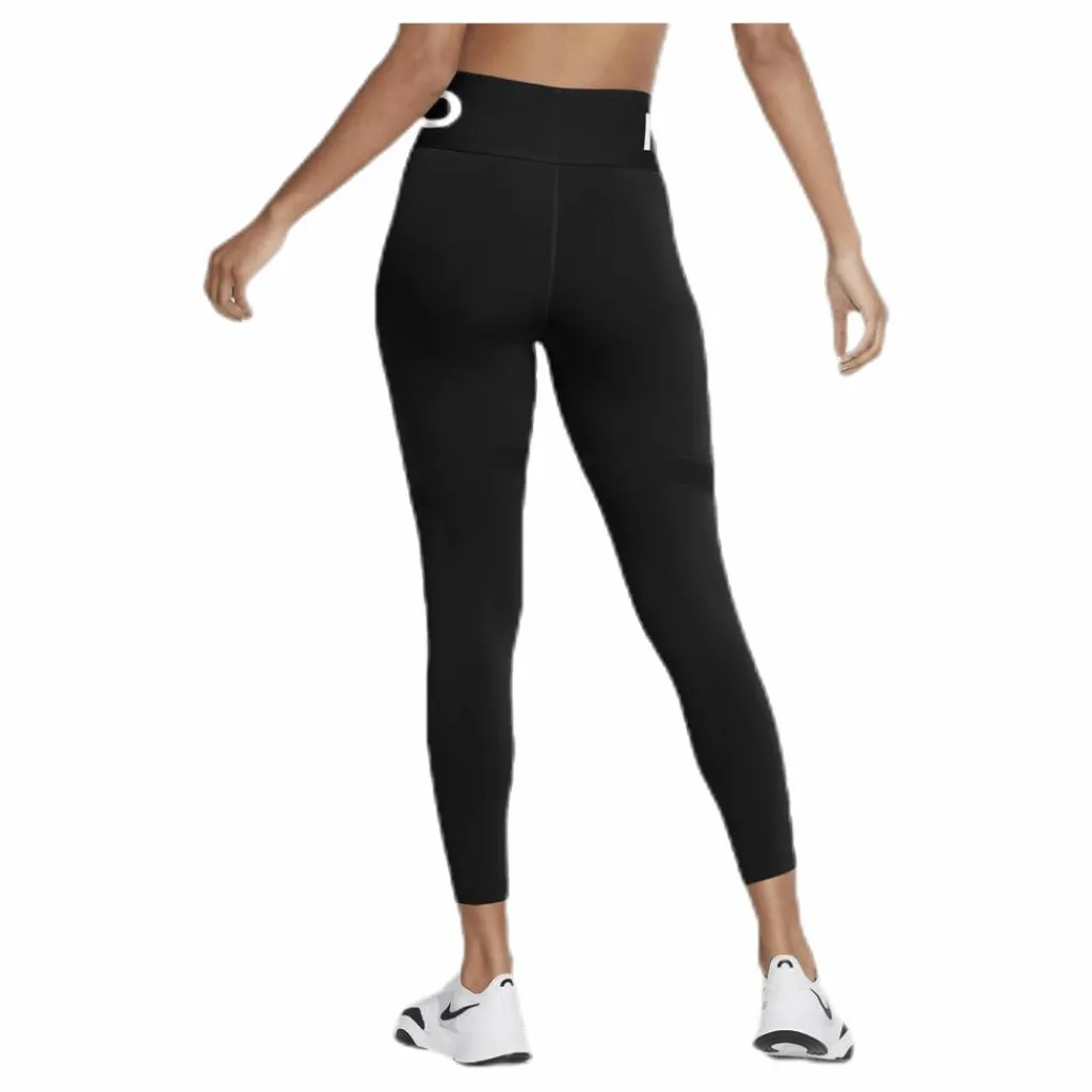Nike Cln Nvlty Tight 7/8 Black/Silver* Tights|Träning