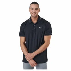 Puma Golf Cloudspun Monarch Polo Puma Black Heather-high Rise* Golf|T-Shirts