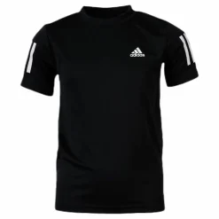 adidas Tennis Club 3 Stripes Tee Youth Black*Barn Racketsporter|T-Shirts
