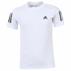 adidas Tennis Club 3 Stripes Tee Youth White*Barn Racketsporter|T-Shirts