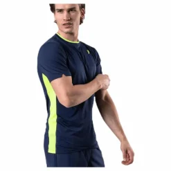 ASICS Club SS Tee Blue/Yellow* T-Shirts|Racketsporter