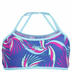 Speedo Colour Melt Allover Crop 2 Piece Blue*Barn Simning|Badkläder