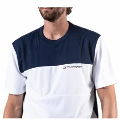 Tommy Hilfiger Sport Colourblock Logo Tee White* T-Shirts|Träning