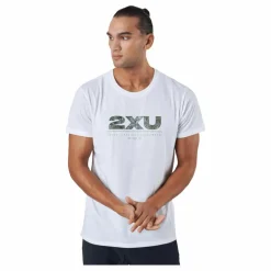 2XU Contender Tee White/trailscape* Löpning|Träning