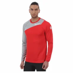 Kempa Core 2.0 Longsleeve Grey/Red* Inomhussporter|Tröjor