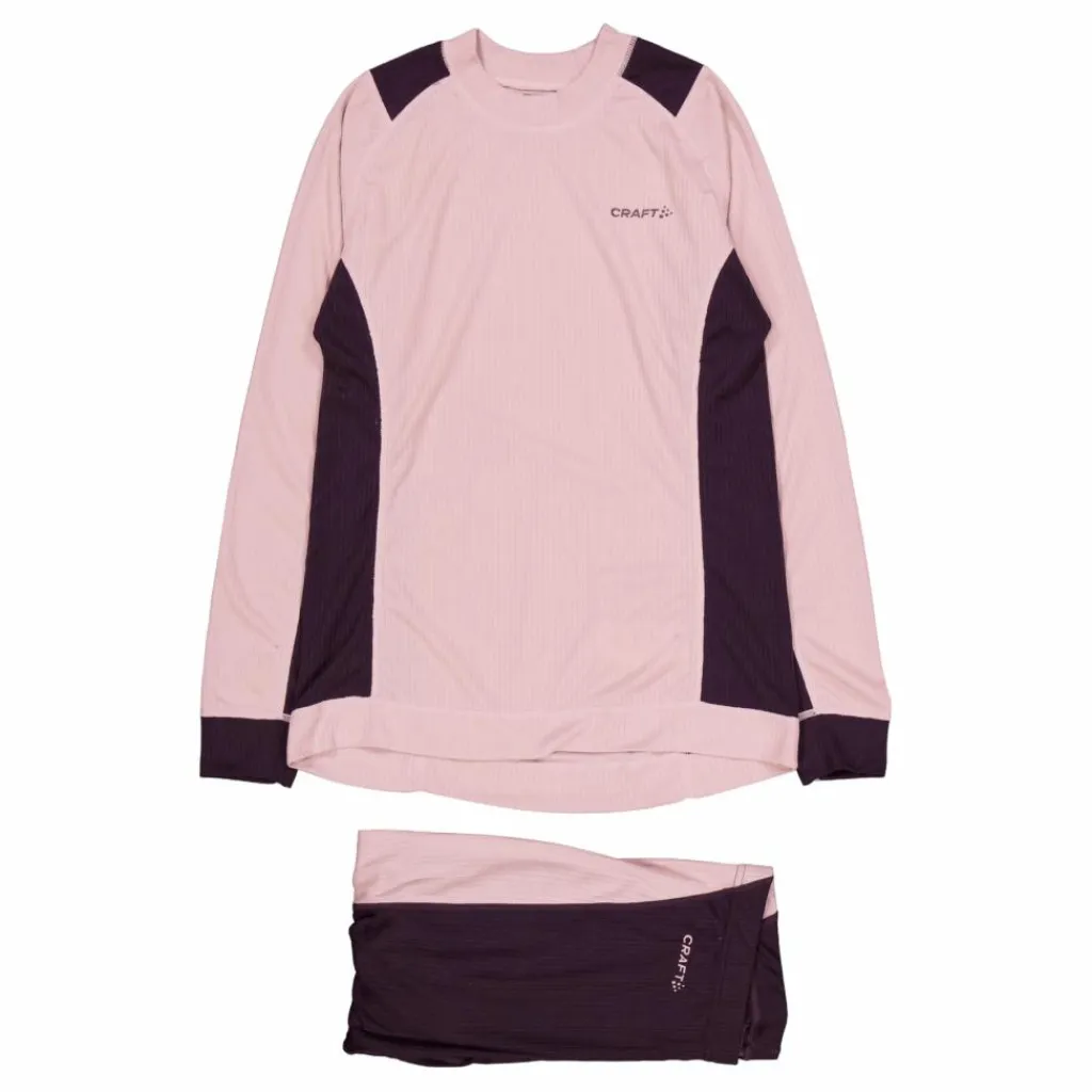 Craft Core Dry Baselayer Set W Charm/dk Plum* Alpint|Löpning