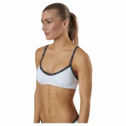 Calvin Klein Core Logo Tape Bralette-Rp White* Simning|Badkläder