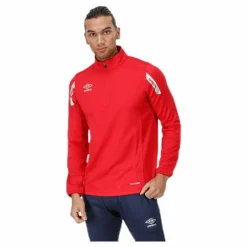 Umbro Core Sweat Half Zip Red* Fotboll|Tröjor