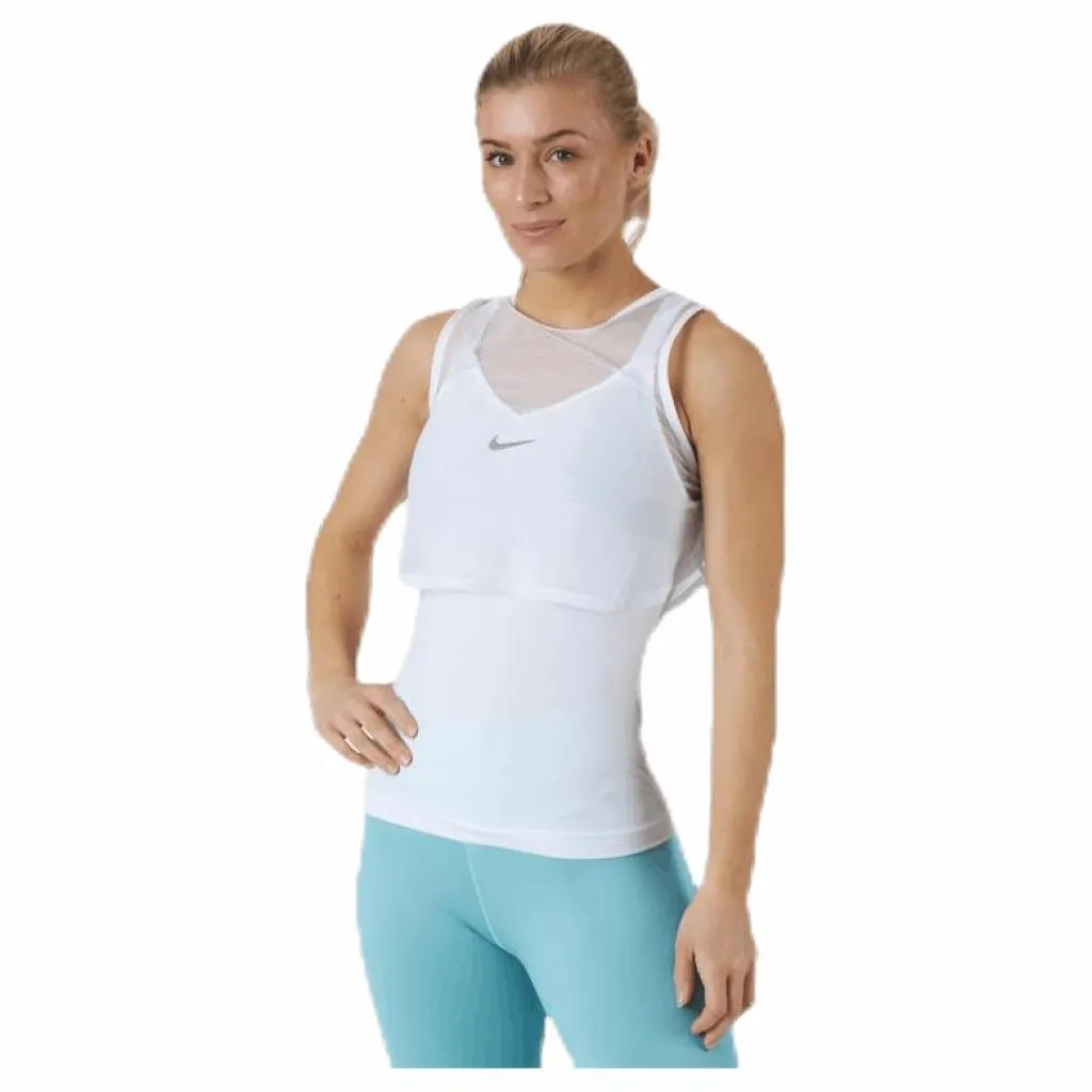Nike Court Dri-FIT Tank White/Black* Racketsporter|Linnen