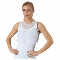 Nike Court Dri-FIT Tank White/Black* Racketsporter|Linnen