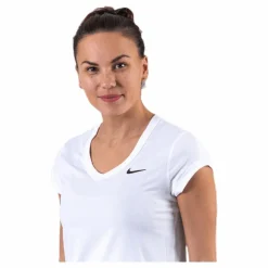 Nike Court Dri-FIT  White/Black* Racketsporter|T-Shirts