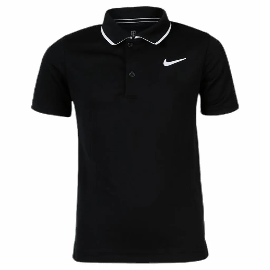 Nike Court Dry Polo Team Black*Barn T-Shirts|Racketsporter