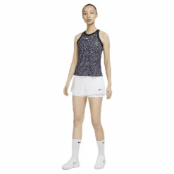 Nike Court Dry Printed Tank White/Black* Racketsporter|Linnen