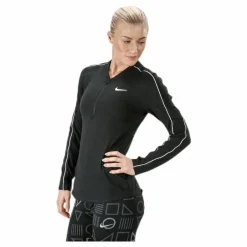 Nike Court Dry Top LS Halfzip White/Black* Racketsporter