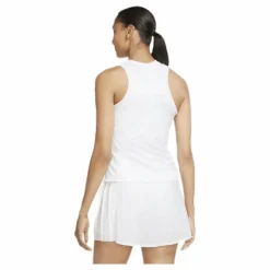 Nike Court Slam Tank White* Racketsporter|Kjolar Och Klänningar