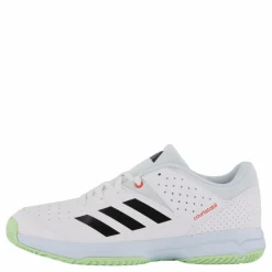 adidas Court Stabil Shoes Cloud White / Core Black / Semi Green Spark* Inomhussporter