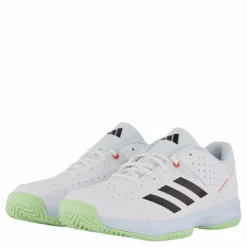 adidas Court Stabil Shoes Cloud White / Core Black / Semi Green Spark* Inomhussporter