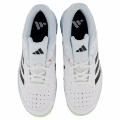 adidas Court Stabil Shoes Cloud White / Core Black / Semi Green Spark* Inomhussporter