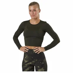 Casall Crop Long Sleeve Forest Green* Tröjor|Träning
