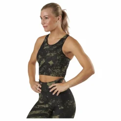 Casall Crop Tank Boost Green* Linnen|Träning