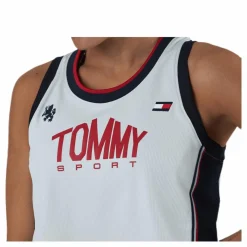 Tommy Hilfiger Sport Crop Tommy Tank Top Blue/White* Linnen|Träning