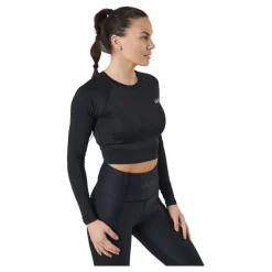 Gavelo Cropped Longsleeve Black* Tröjor|Träning