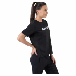 Newline Cropped Tee Black* T-Shirts|Löpning