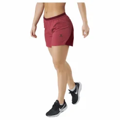 Salomon Cross 5'' Short W Earth Red/cabernet* Shorts|Löpning