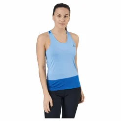 Salomon Cross Run Tank W Provence/heather/nautical Blue* Linnen|Löpning