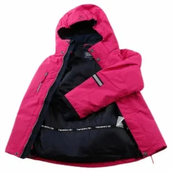 Tenson Davie Ski Jacket Kid Pink*Barn Alpint|Jackor
