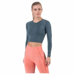 ICANIWILL Define Seamless L/S Crop Top Green* Tröjor|Träning