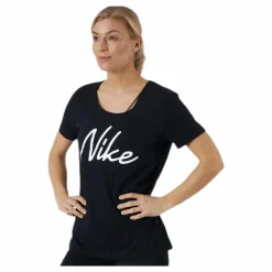 Nike Dfct Tee Scoop Logo White/Black* T-Shirts|Träning