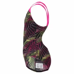 Speedo Digital Placement Splashback J Black Electric Pink*Barn Simning|Badkläder