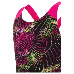 Speedo Digital Placement Splashback J Black Electric Pink*Barn Simning|Badkläder