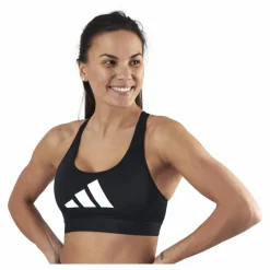 adidas Dont Rest 3 Bars Bra Black / Grey Four / White* Sport-Bh:Ar|Träning