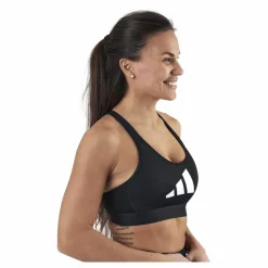 adidas Dont Rest 3 Bars Bra Black / Grey Four / White* Sport-Bh:Ar|Träning