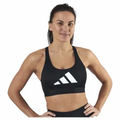 adidas Dont Rest 3 Bars Bra Black / Grey Four / White* Sport-Bh:Ar|Träning