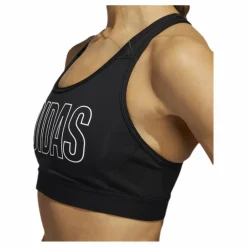 adidas Dont Rest Alphaskin Sport Branded Bra Black / White* Löpning|Träning