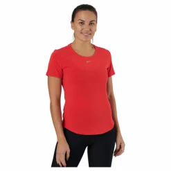 Nike Dri-fit One Luxe Women's Stand Chile Red/reflective Silv* T-Shirts|Träning