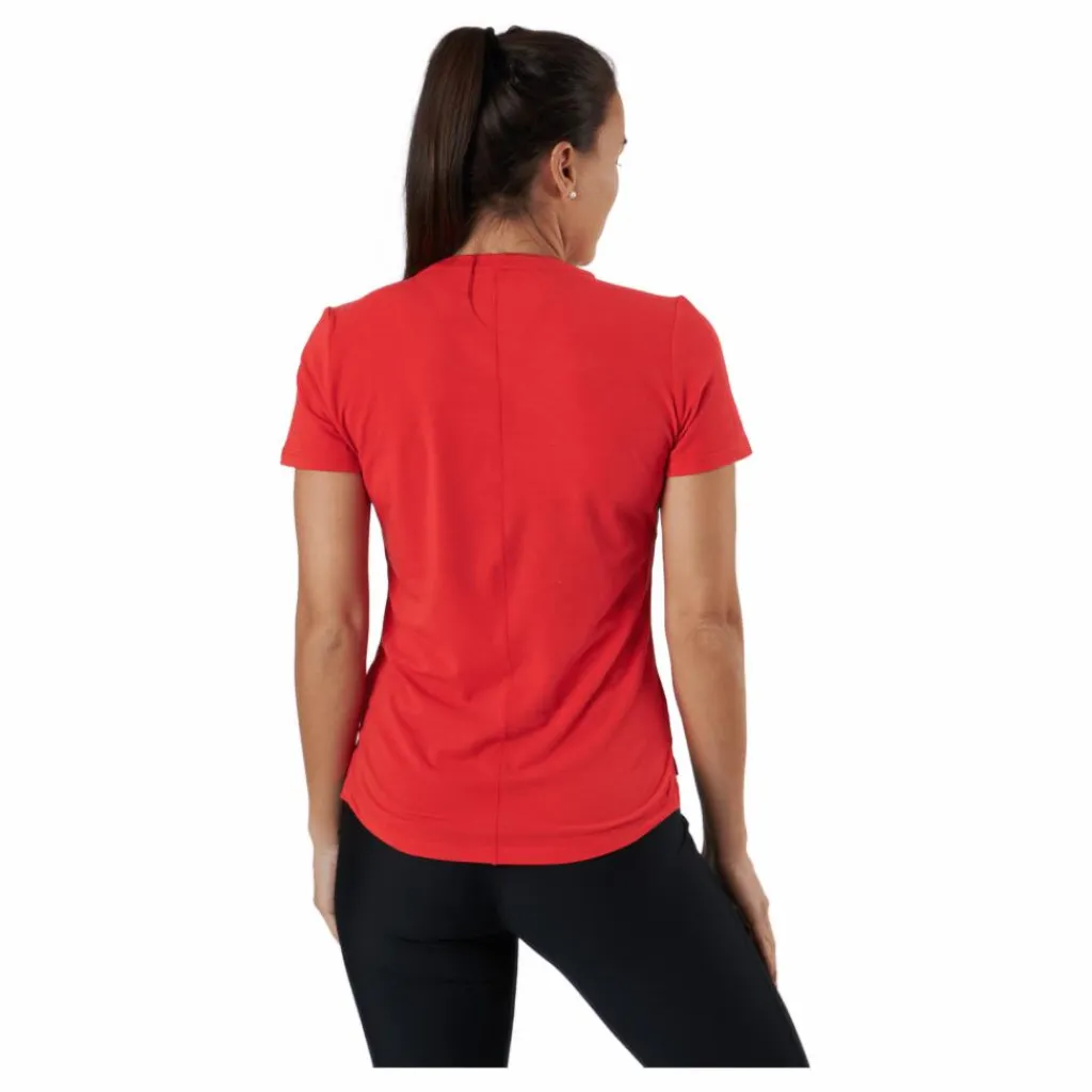 Nike Dri-fit One Luxe Women's Stand Chile Red/reflective Silv* T-Shirts|Träning